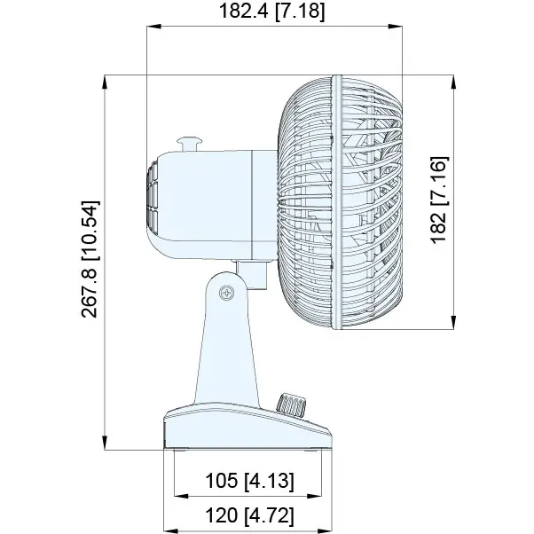 TMC-03407,Oscillating Fan - On-off 1 Speed Only